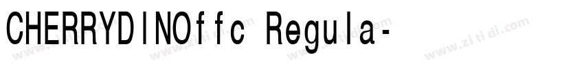 CHERRYDINOffc Regula字体转换